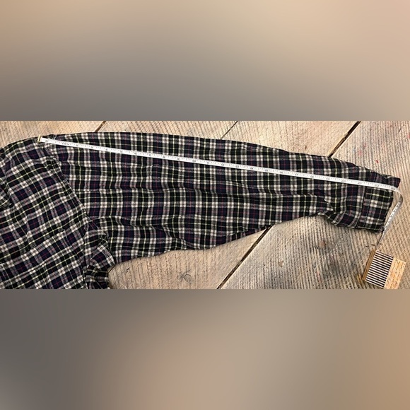 Alpine Design Women’s Flannel Size XL Navy Cream Timberline Plaid - Picture 9 of 10